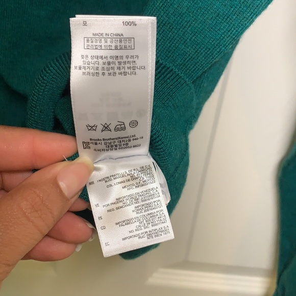 Brooks Brothers Italian Merino Half-Zip Sweater - Picture 6 of 8